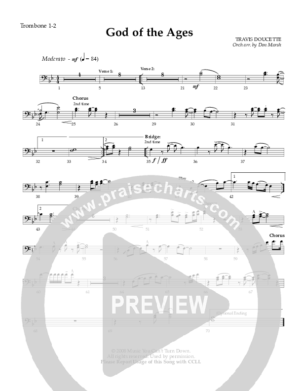 God Of The Ages Trombone 1/2 (Exodus)