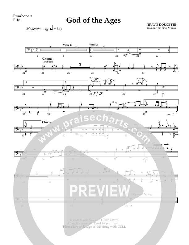 God Of The Ages Trombone 3/Tuba (Exodus)