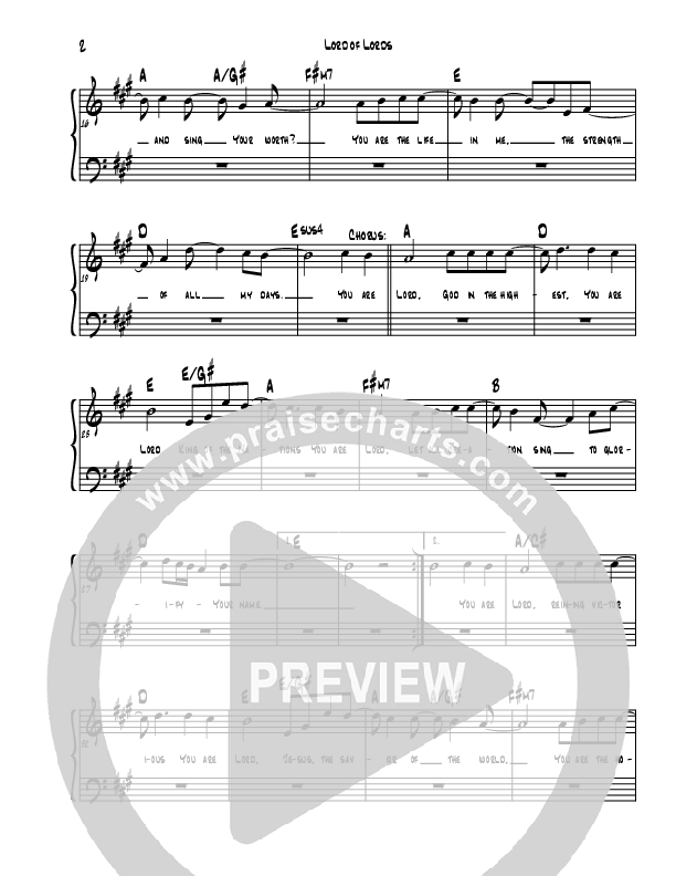 Lord Of Lords Lead Sheet (Caleb Grimm)