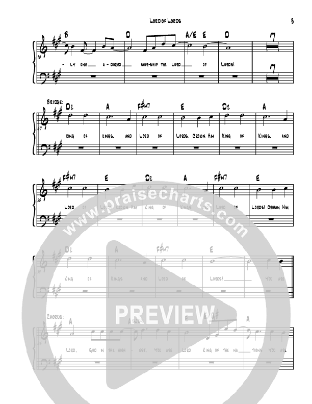 Lord Of Lords Lead Sheet (Caleb Grimm)