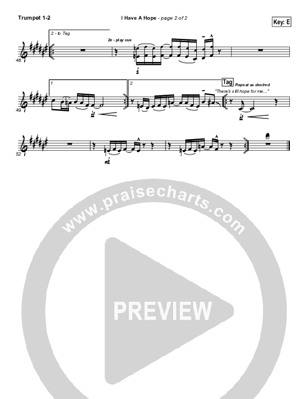 I Have A Hope Trumpet 1,2 (Tommy Walker)