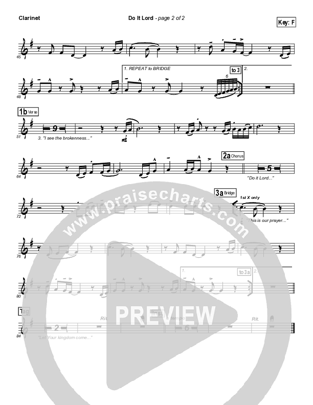 Do It Lord Clarinet (Tommy Walker)