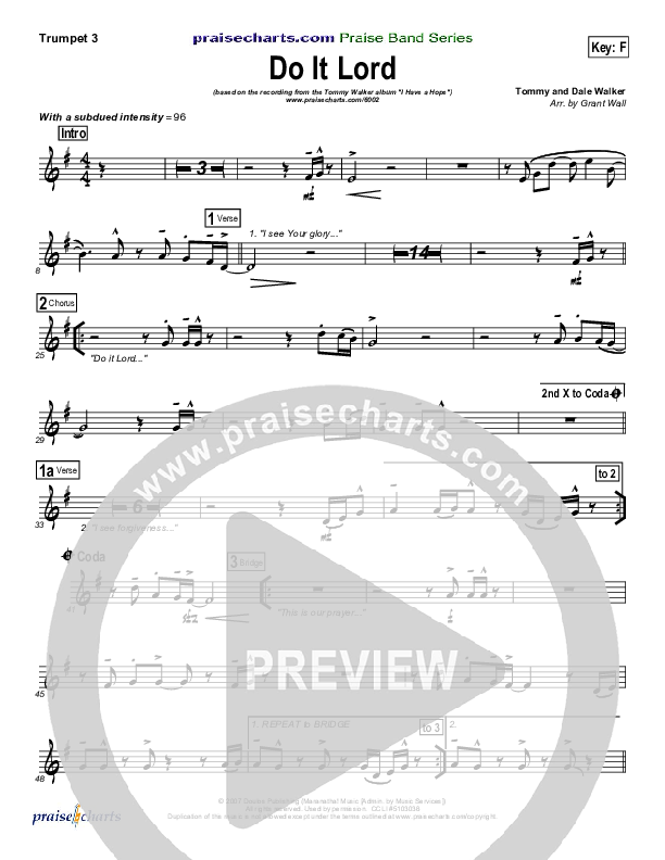 Do It Lord Trumpet 3 (Tommy Walker)