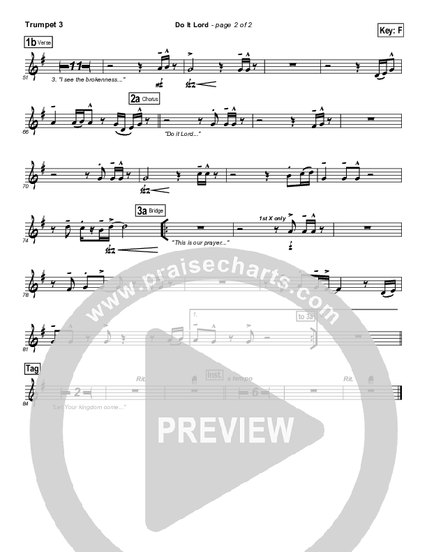 Do It Lord Trumpet 3 (Tommy Walker)