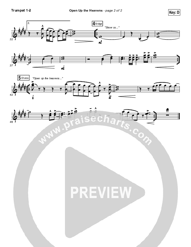 Open Up The Heavens Trumpet 1,2 (Vertical Worship)