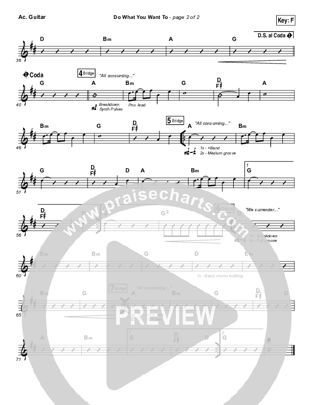 Do What You Want To Acoustic Guitar (Vertical Worship)