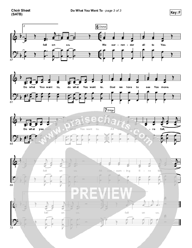 Do What You Want To Choir Vocals (SATB) (Vertical Worship)