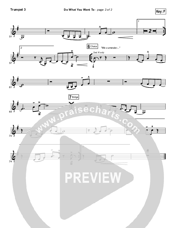 Do What You Want To Trumpet 3 (Vertical Worship)