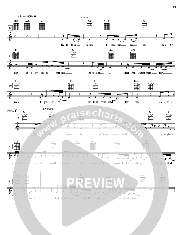 Glorified Lead Sheet (Parachute Band)