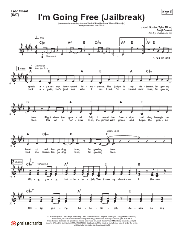 I'm Going Free (Jailbreak) Lead (SAT) (Vertical Worship)