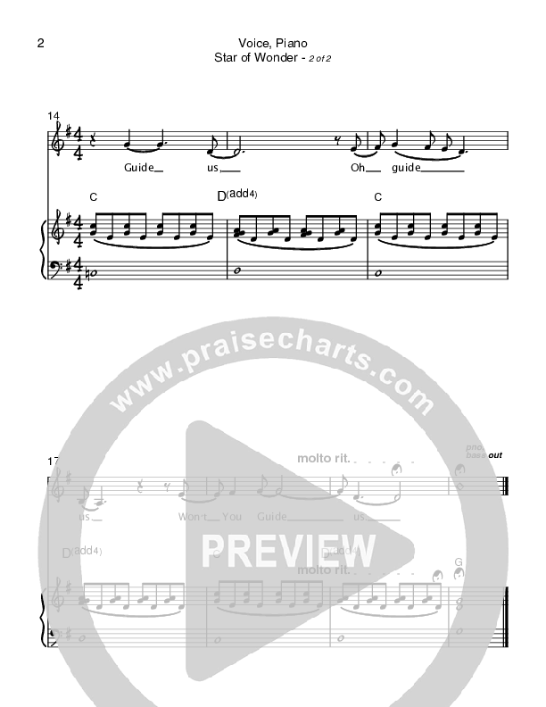 Star Of Wonder Piano/Vocal (Sara Groves)