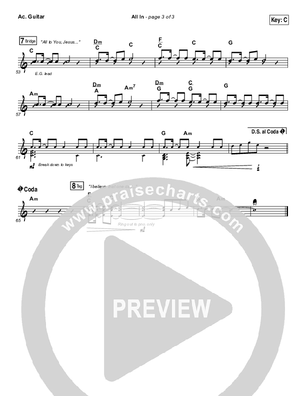 All In Acoustic Guitar (Matthew West)