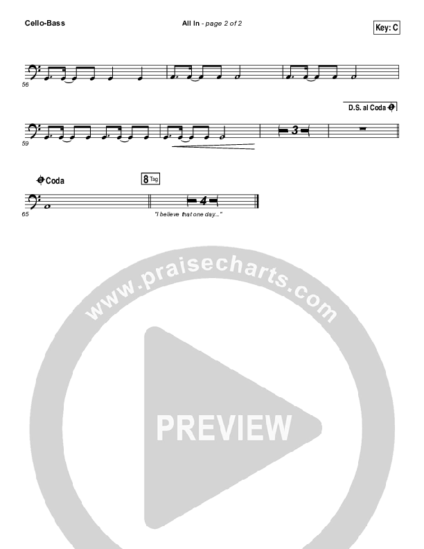 All In Cello/Bass (Matthew West)