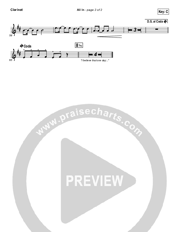 All In Clarinet (Matthew West)