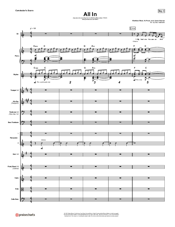 All In Conductor's Score (Matthew West)