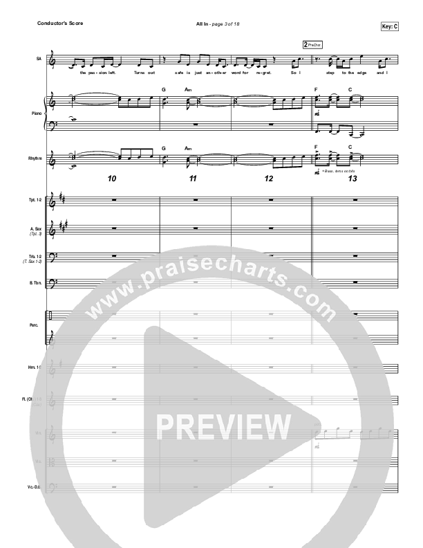 All In Conductor's Score (Matthew West)