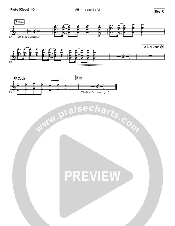 All In Flute/Oboe 1/2/3 (Matthew West)