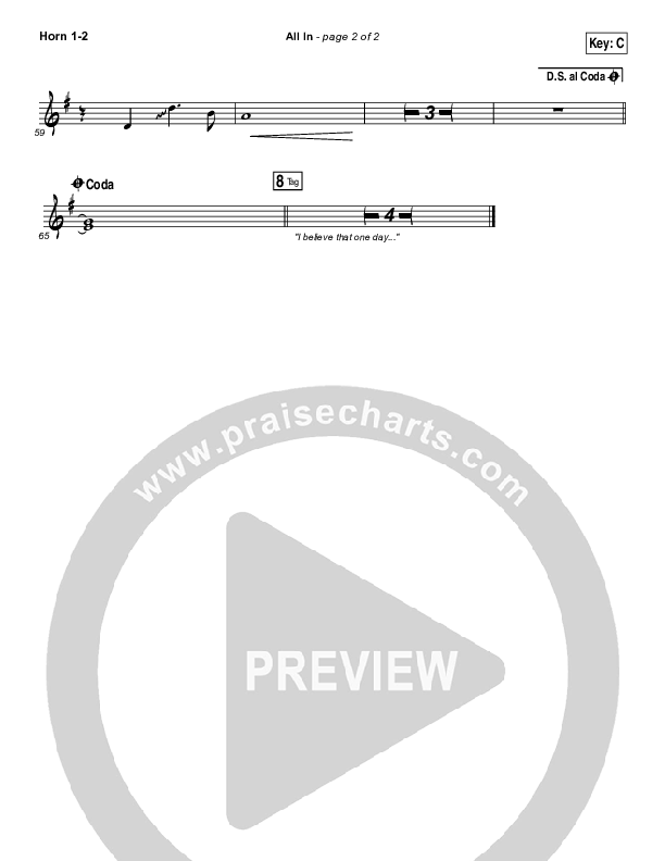 All In French Horn 1/2 (Matthew West)