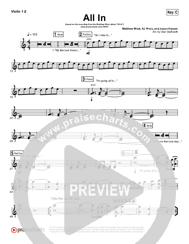 All In Violin 1/2 (Matthew West)