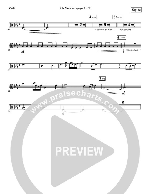 It Is Finished Viola (Matt Redman)