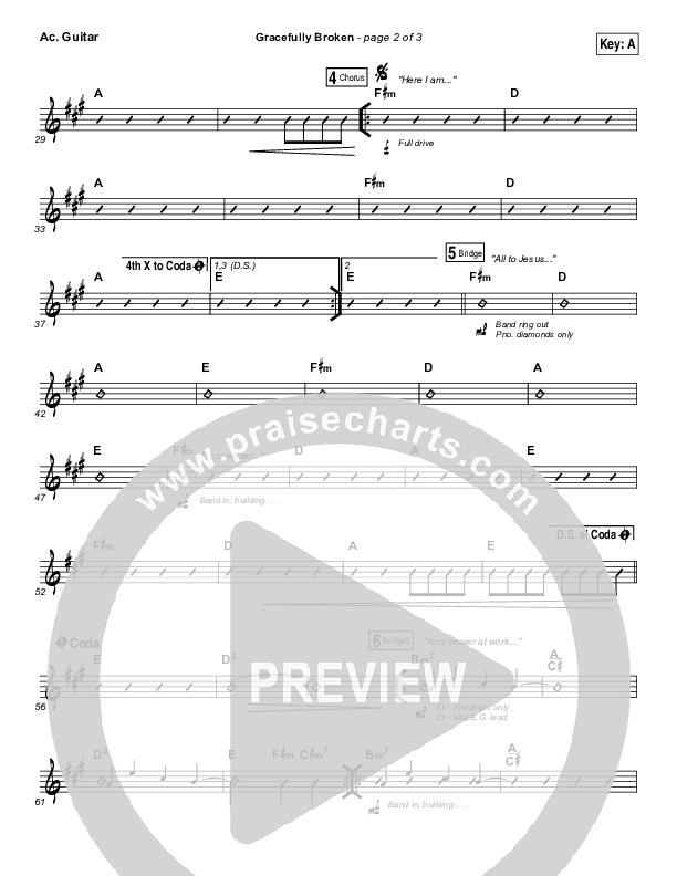 Gracefully Broken Acoustic Guitar (Matt Redman / Tasha Cobbs Leonard)