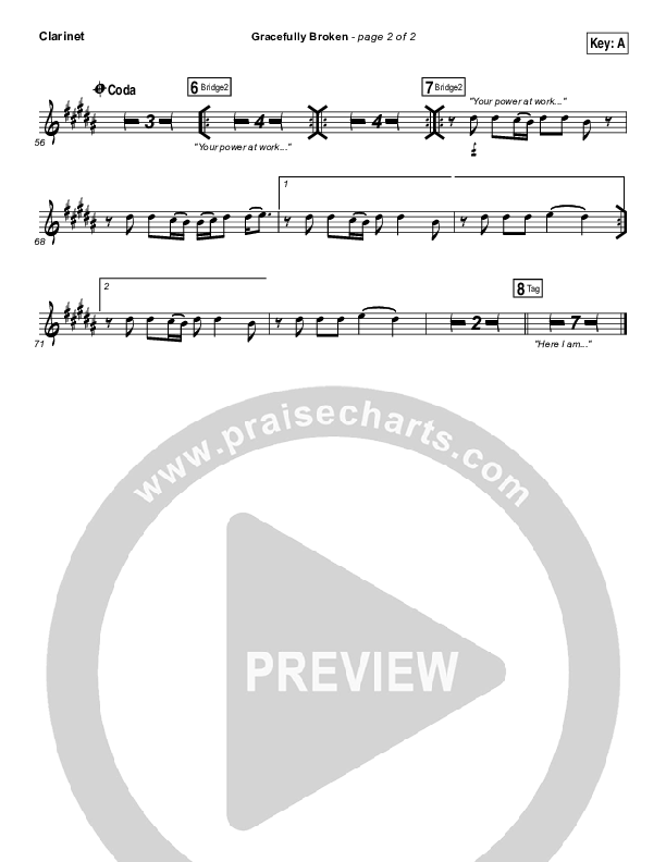 Gracefully Broken Clarinet (Matt Redman / Tasha Cobbs Leonard)