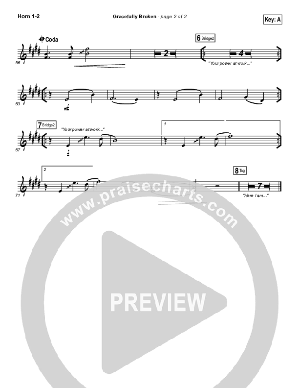 Gracefully Broken French Horn 1/2 (Matt Redman / Tasha Cobbs Leonard)