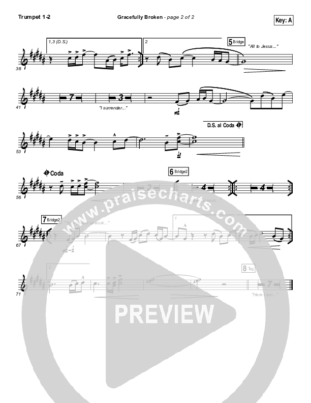 Gracefully Broken Trumpet 1,2 (Matt Redman / Tasha Cobbs Leonard)