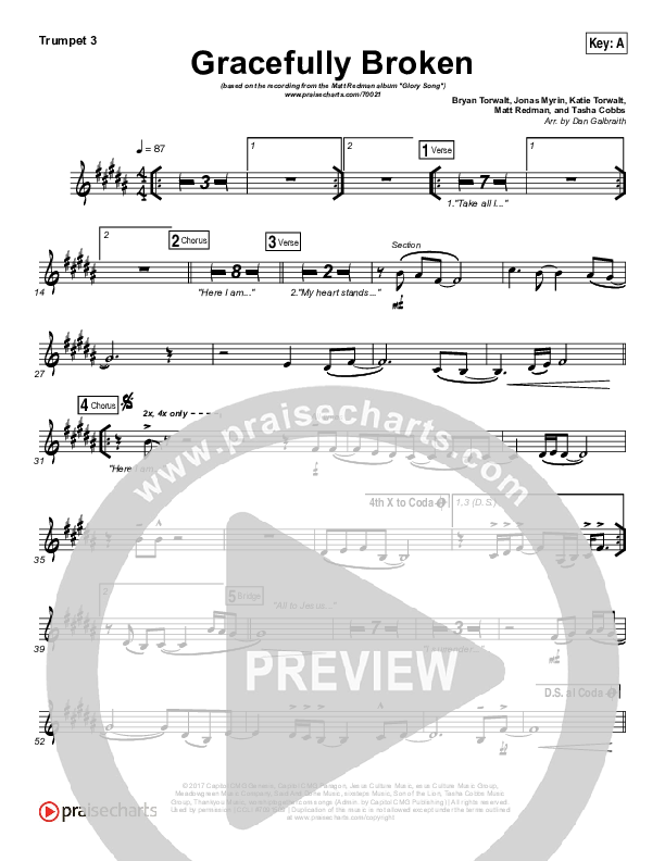 Gracefully Broken Trumpet 3 (Matt Redman / Tasha Cobbs Leonard)