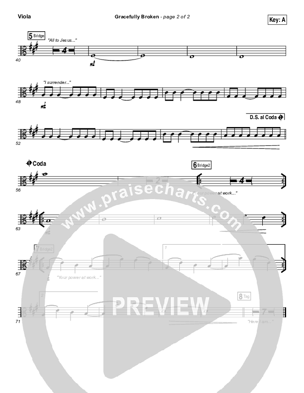 Gracefully Broken Viola (Matt Redman / Tasha Cobbs Leonard)