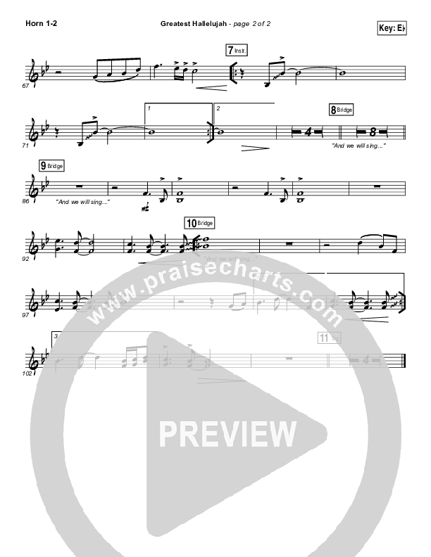 Greatest Hallelujah Brass Pack (Matt Redman)