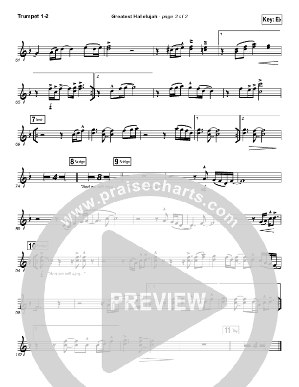 Greatest Hallelujah Trumpet 1,2 (Matt Redman)