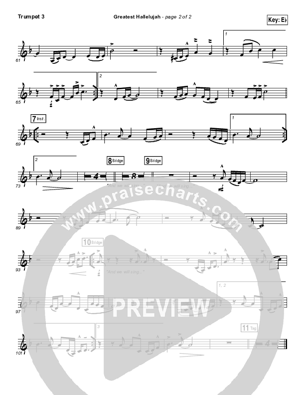 Greatest Hallelujah Trumpet 3 (Matt Redman)