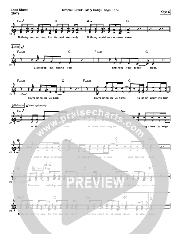 Simple Pursuit Lead (SAT) (Matt Redman)