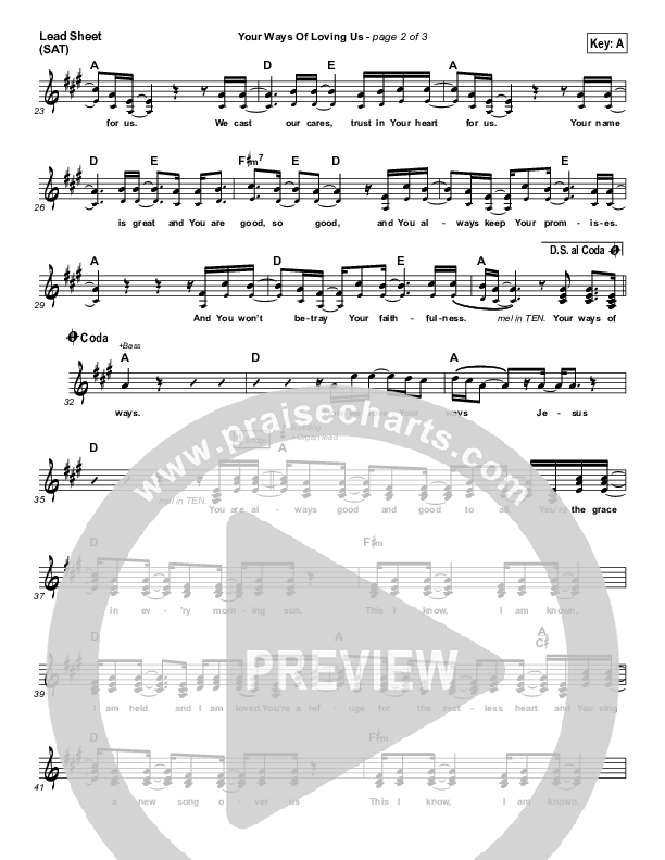 Your Ways Of Loving Us Lead (SAT) (Matt Redman)