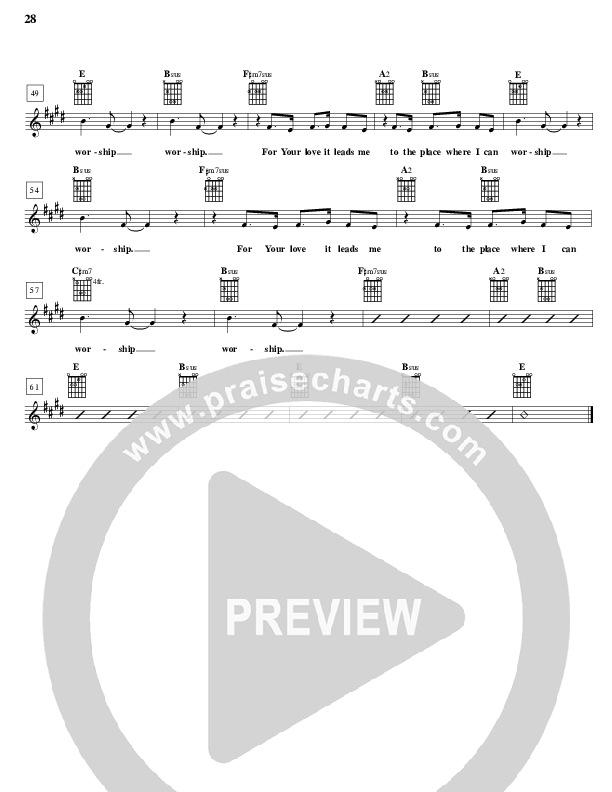 Love It Leads Me Lead Sheet (Parachute Band)