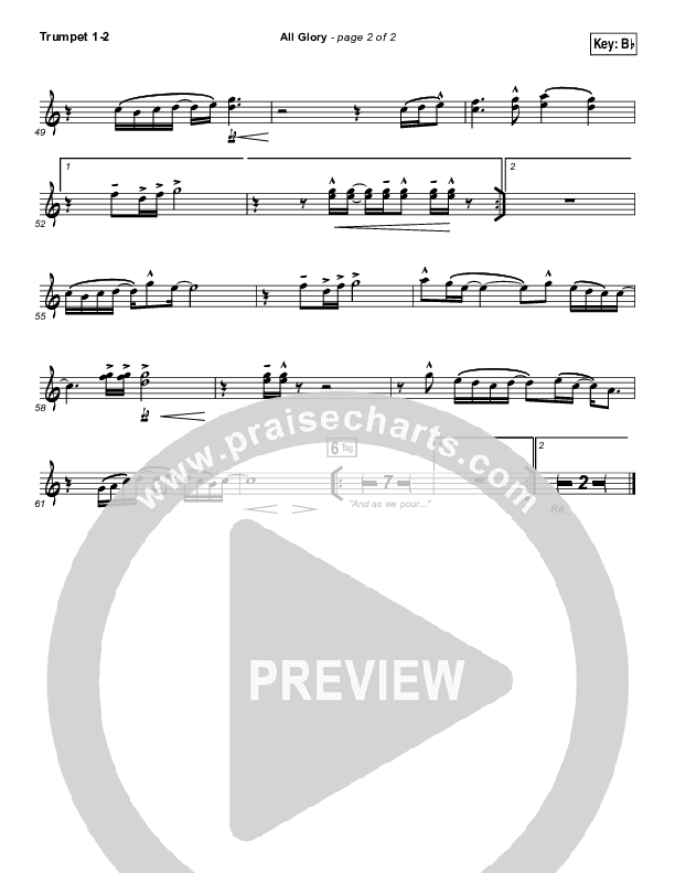 All Glory Brass Pack (Matt Redman / Kierra Sheard)