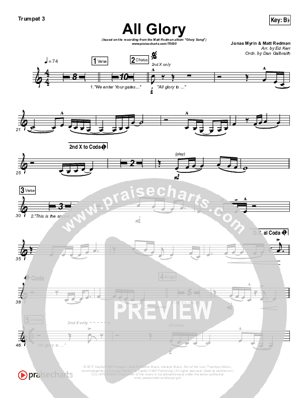 All Glory Trumpet 3 (Matt Redman / Kierra Sheard)