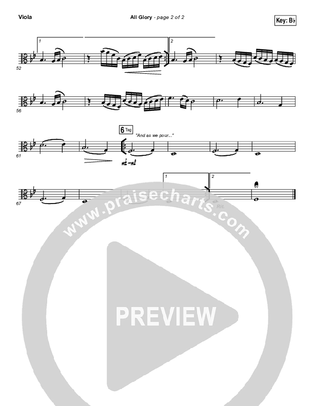 All Glory Viola (Matt Redman / Kierra Sheard)
