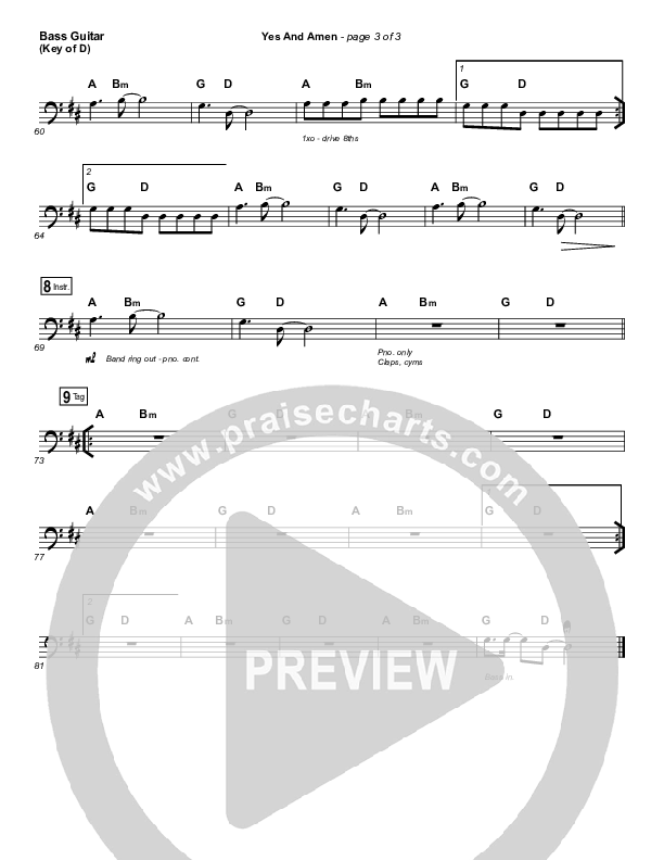 Yes And Amen Bass Guitar (Nate Moore / Housefires)