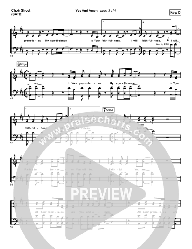 Yes And Amen Choir Vocals (SATB) (Nate Moore / Housefires)