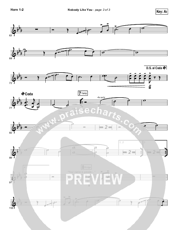 Nobody Like You Brass Pack (Red Rocks Worship)