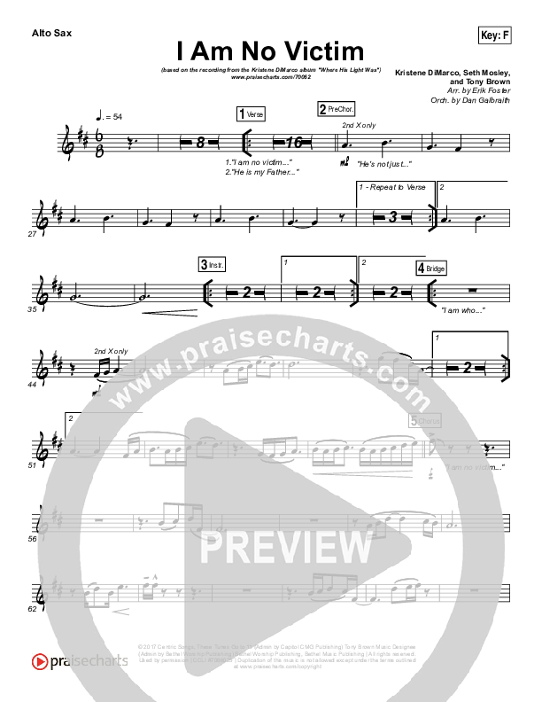 I Am No Victim Alto Sax (Kristene DiMarco)
