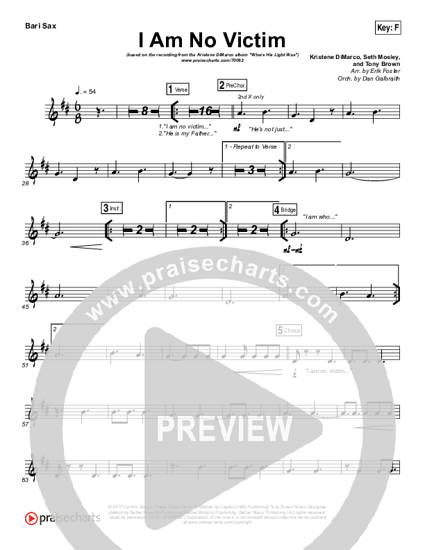 I Am No Victim Bari Sax (Kristene DiMarco)