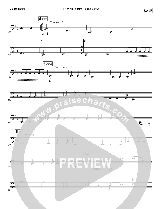 I Am No Victim Cello/Bass (Kristene DiMarco)