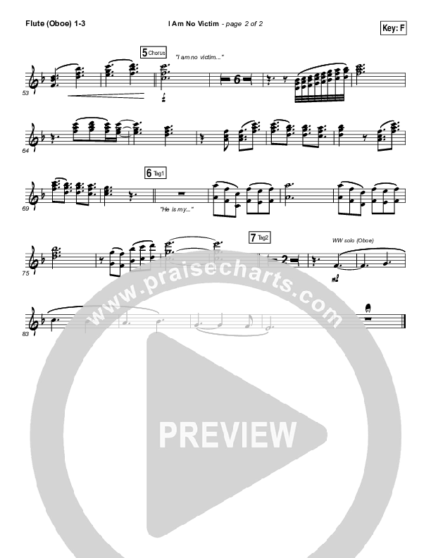 I Am No Victim Flute/Oboe 1/2/3 (Kristene DiMarco)