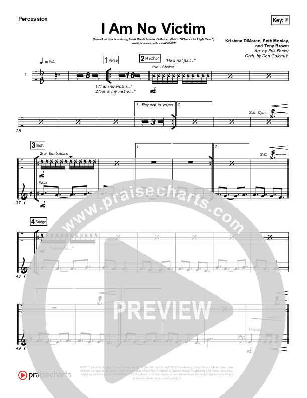 I Am No Victim Percussion (Kristene DiMarco)