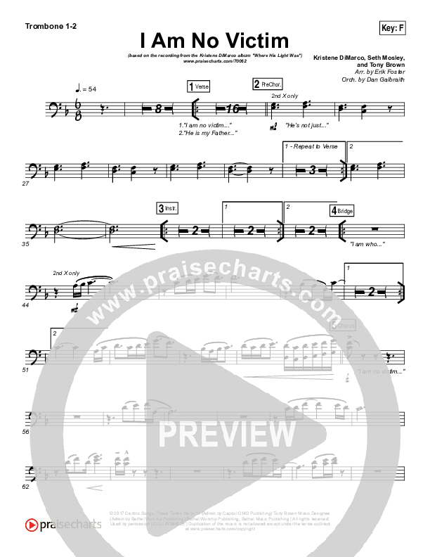 I Am No Victim Trombone 1/2 (Kristene DiMarco)