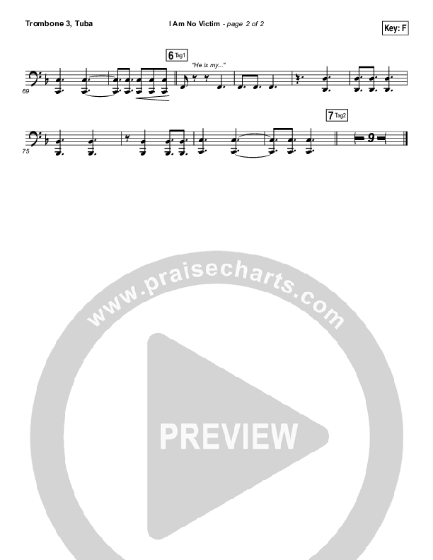 I Am No Victim Trombone 3/Tuba (Kristene DiMarco)
