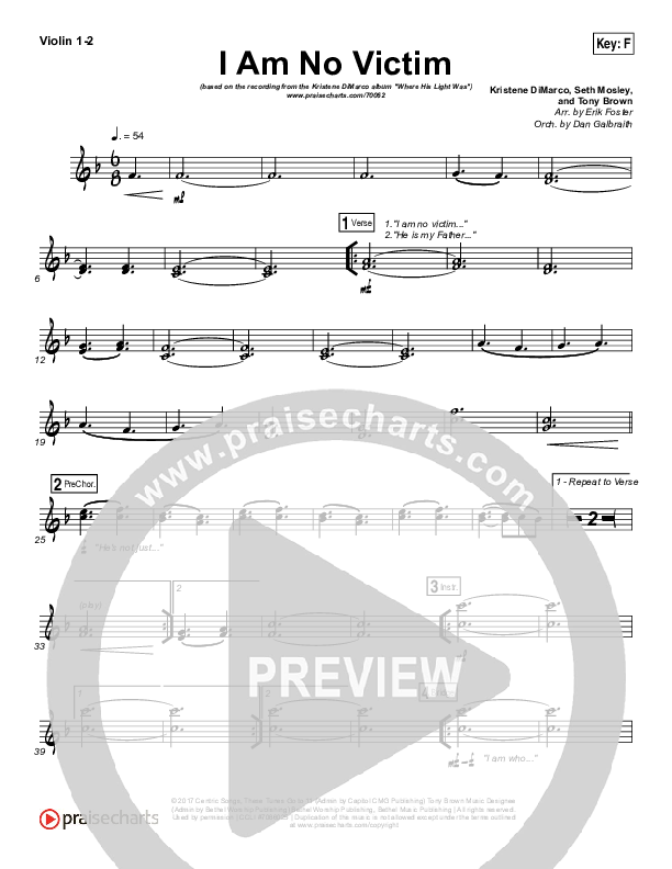 I Am No Victim Violin 1/2 (Kristene DiMarco)